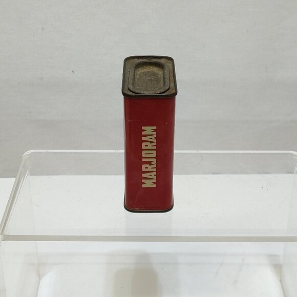 Ben-Hur Marjoram Spice Tin Container 2 Oz 1940s Collectible Kitchen Décor Vintag - Picture 3 of 7